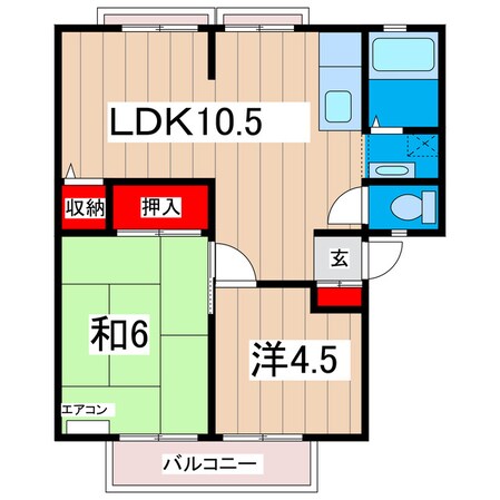 シーライフ豊岡　Ａの物件間取画像